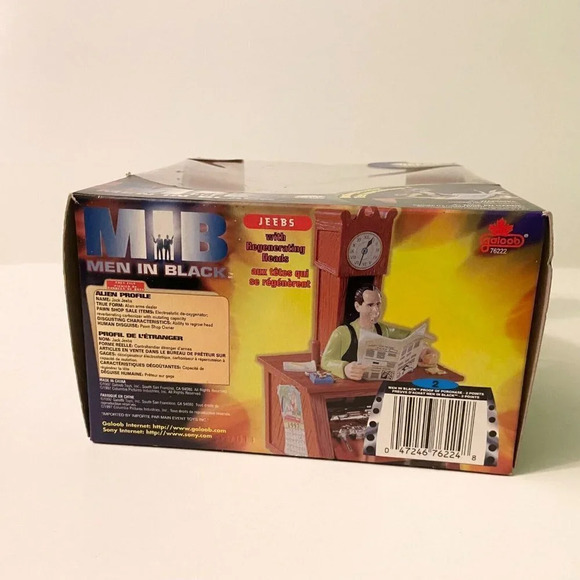 Vintage 1997 Men In Black MIB Jeebs Rotating  Head Action Figure Desk Galoob - Picture 9 of 16